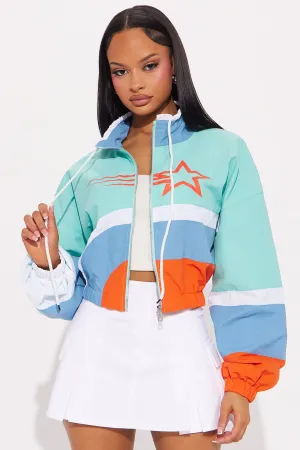 90's Era Colorblock Windbreaker - Multi Color