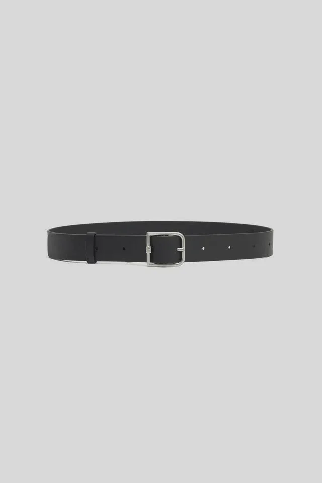 Addison Belt Black With Silver