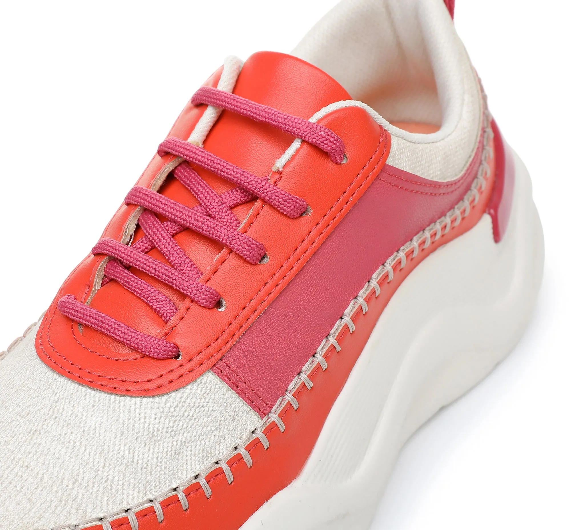 City Beat Chunk Sneakers - Pink & Coral (939.005)