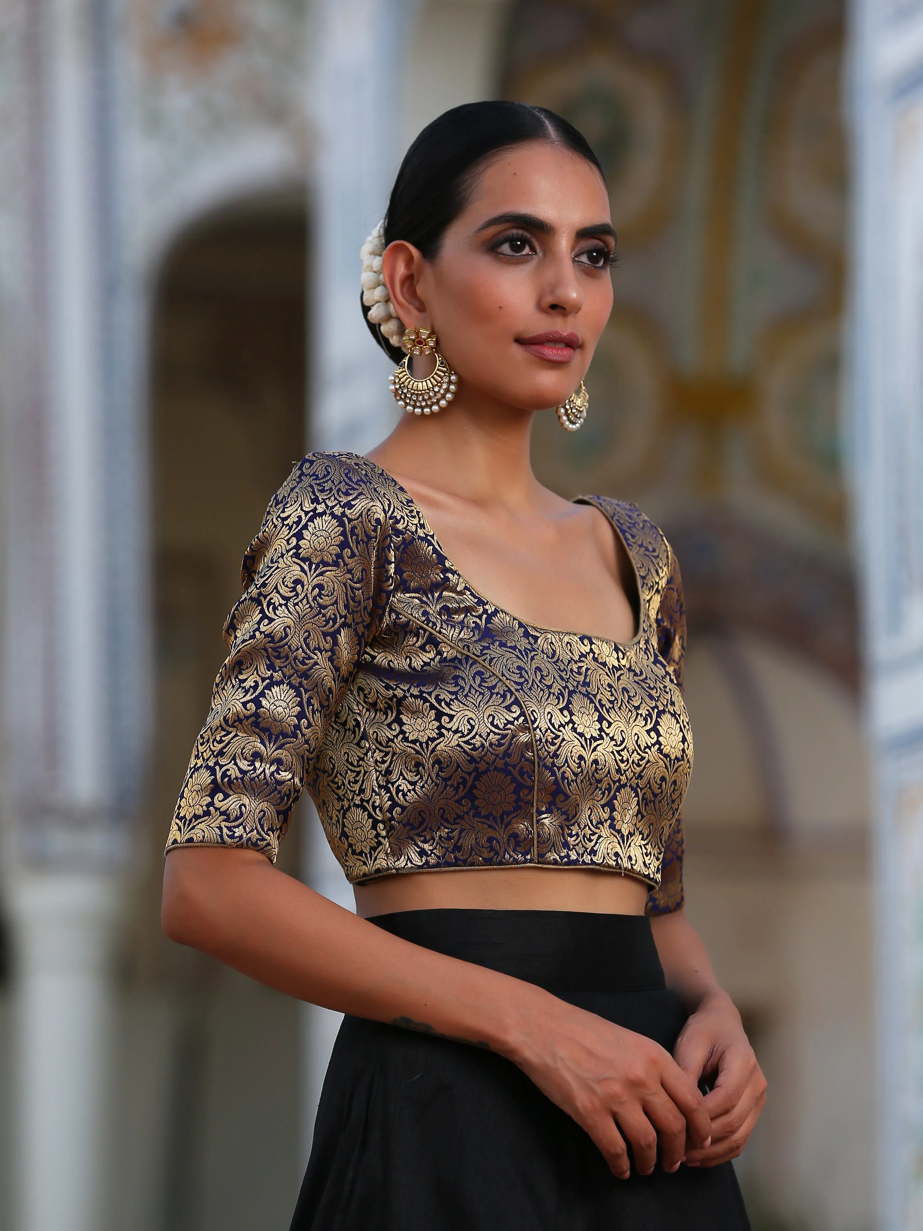 Cleopatra Brocade Blouse