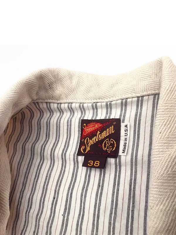 Continental Sportcoat: Ivory HBT
