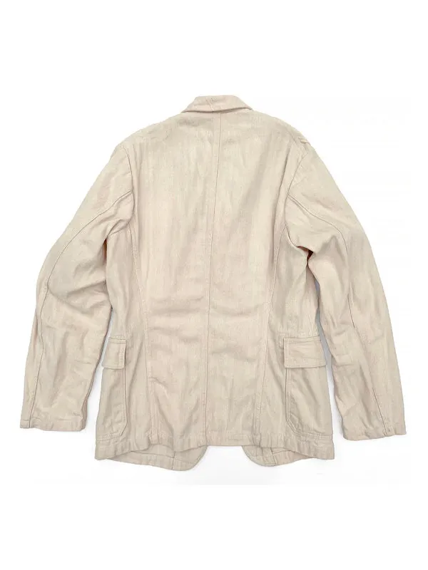 Continental Sportcoat: Ivory HBT