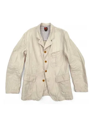 Continental Sportcoat: Ivory HBT