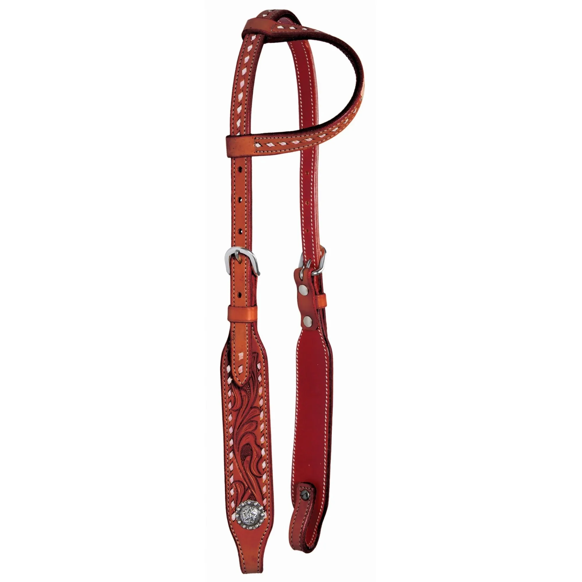 Country Legend Buckstitch & Flower One Ear Headstall