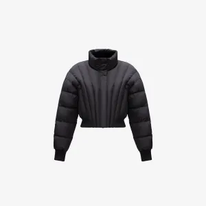 CROPPED PUFFER JACKET IN BLACK