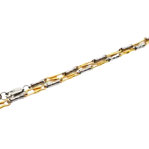 De La Cruz Yellow Gold Fisherman's Necklace