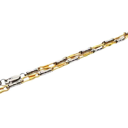 De La Cruz Yellow Gold Fisherman's Necklace