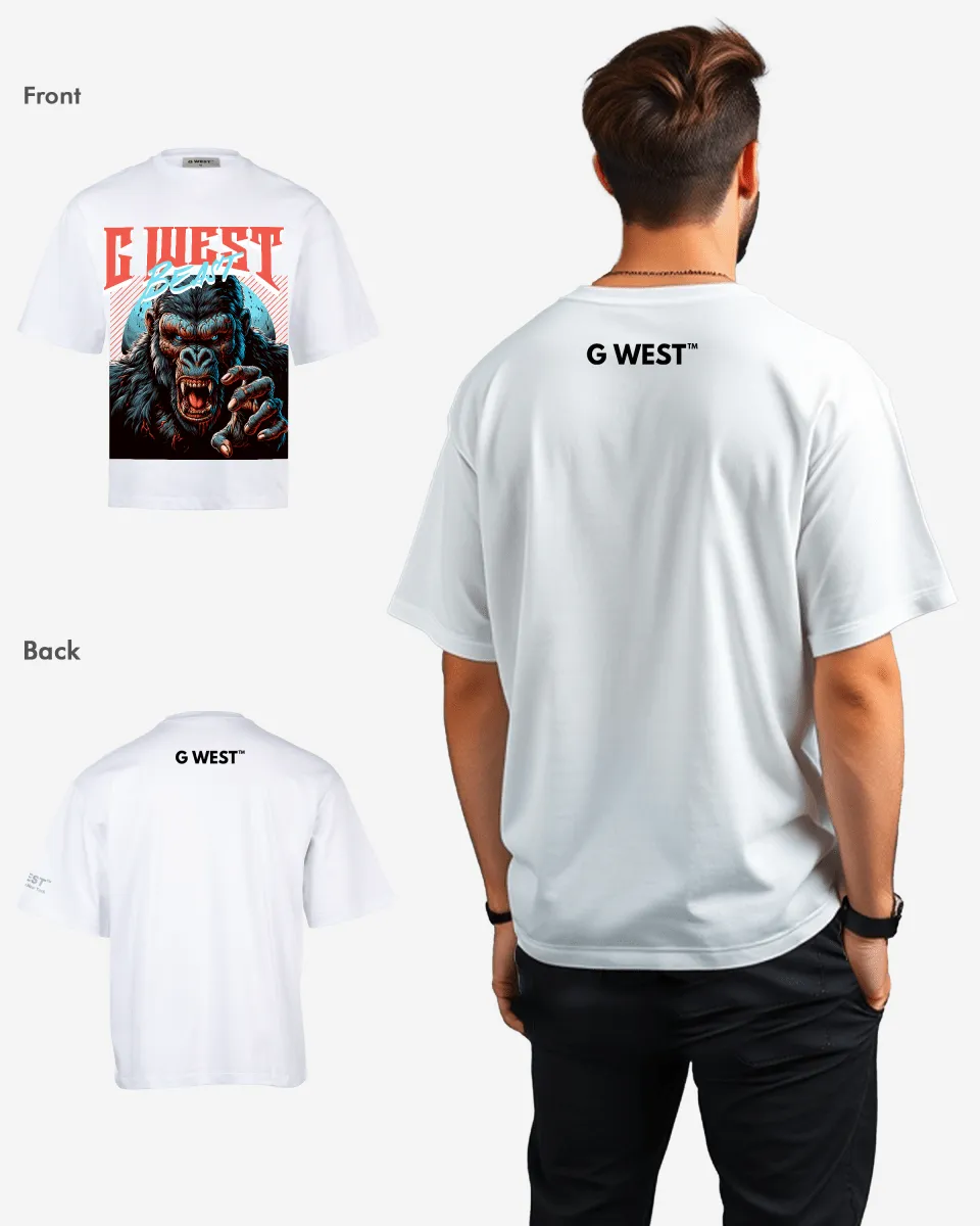 G-WEST BEAST OVERSIZED TEE GWROJMT168