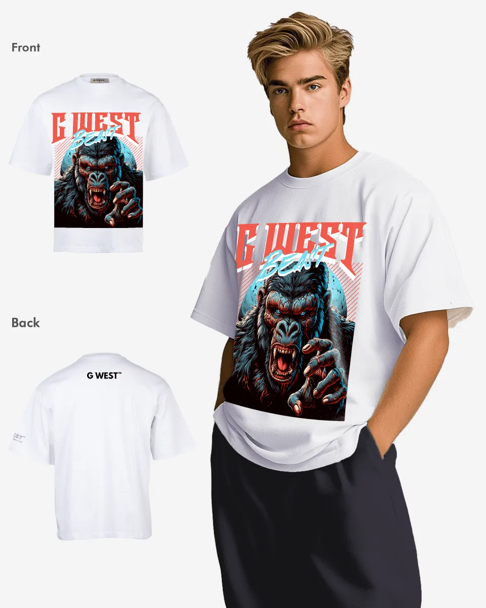 G-WEST BEAST OVERSIZED TEE GWROJMT168