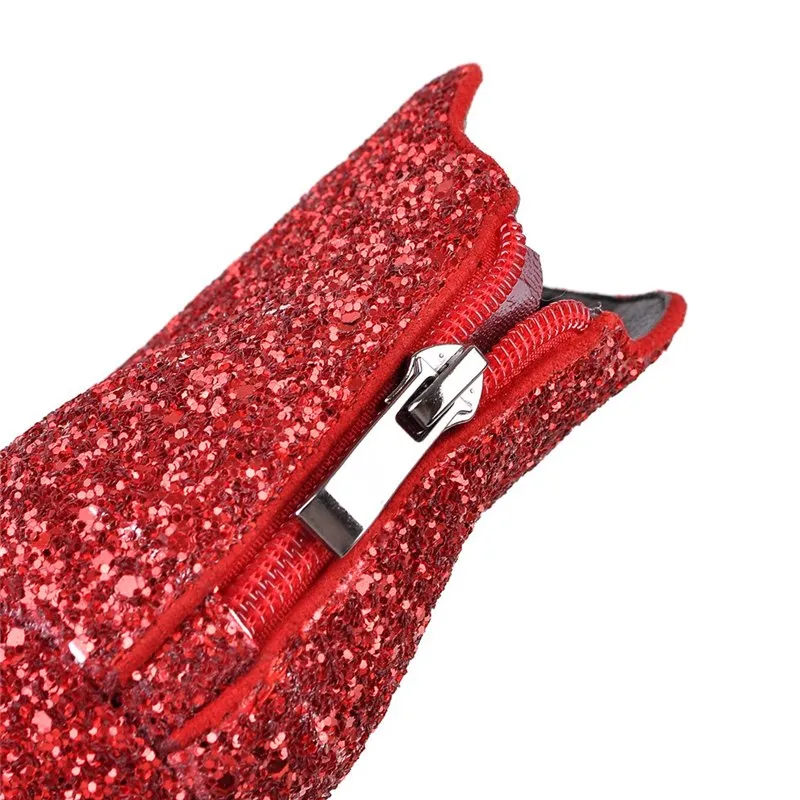 High Heels Ankle Boots Pointed Toe
