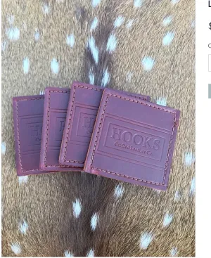 Hooks Crafted Leather Co. Latigo Coaster Set