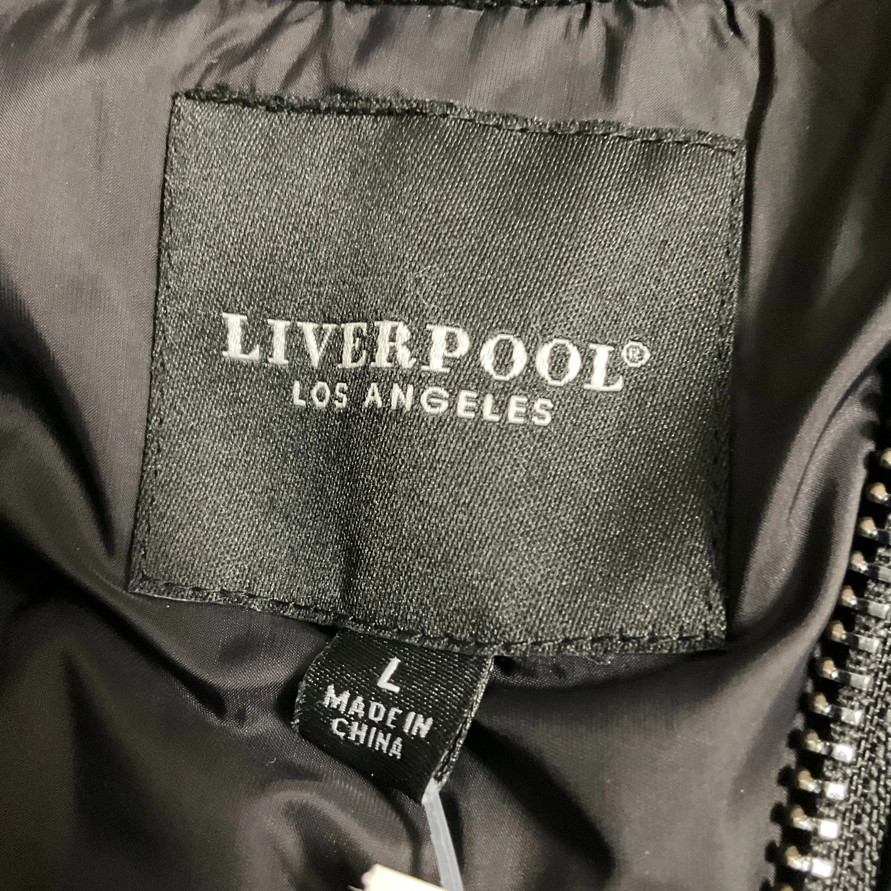 Jacket Puffer & Quilted By Liverpool In Black, Size: L