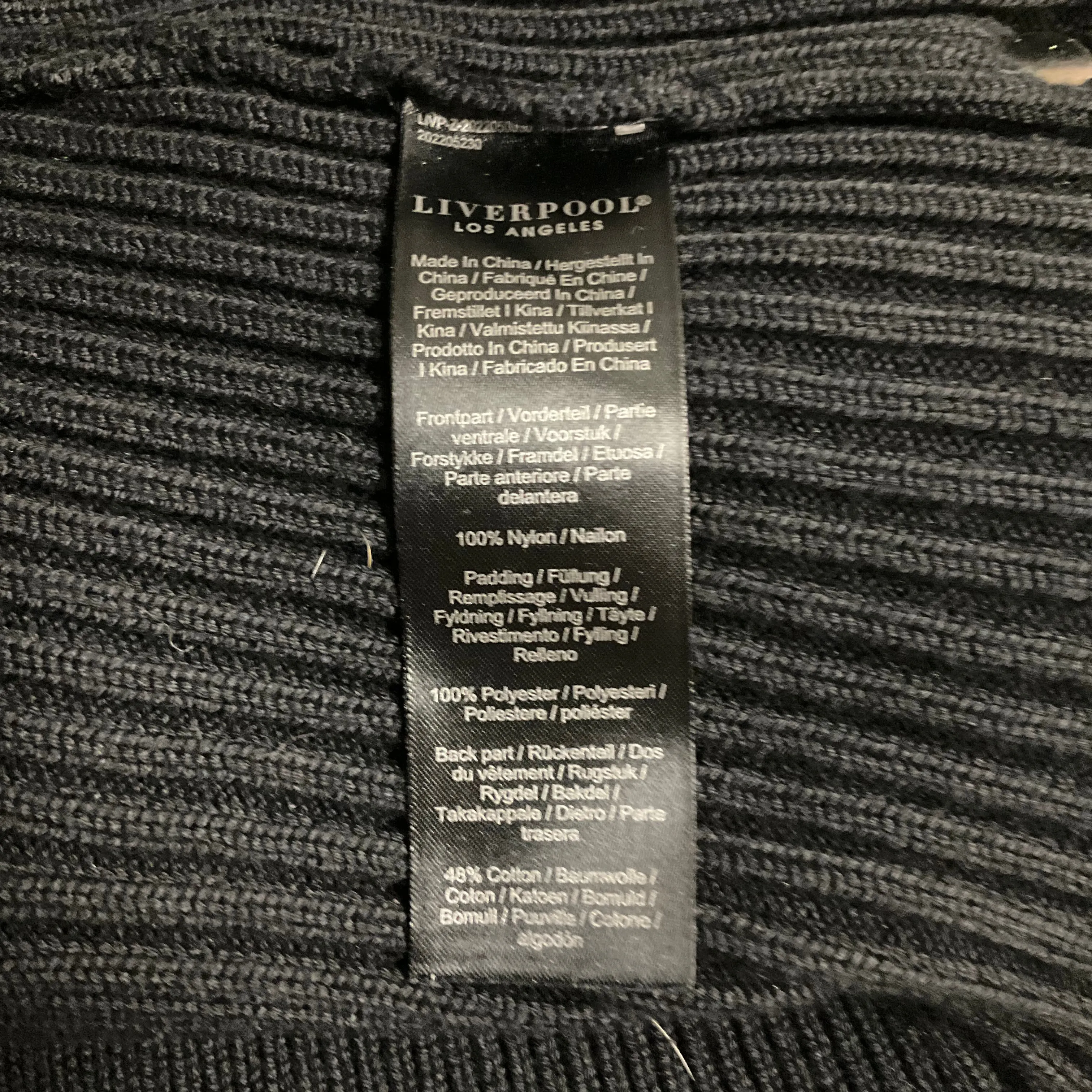 Jacket Puffer & Quilted By Liverpool In Black, Size: L