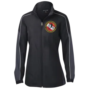 Ladies Piped Colorblock Windbreaker