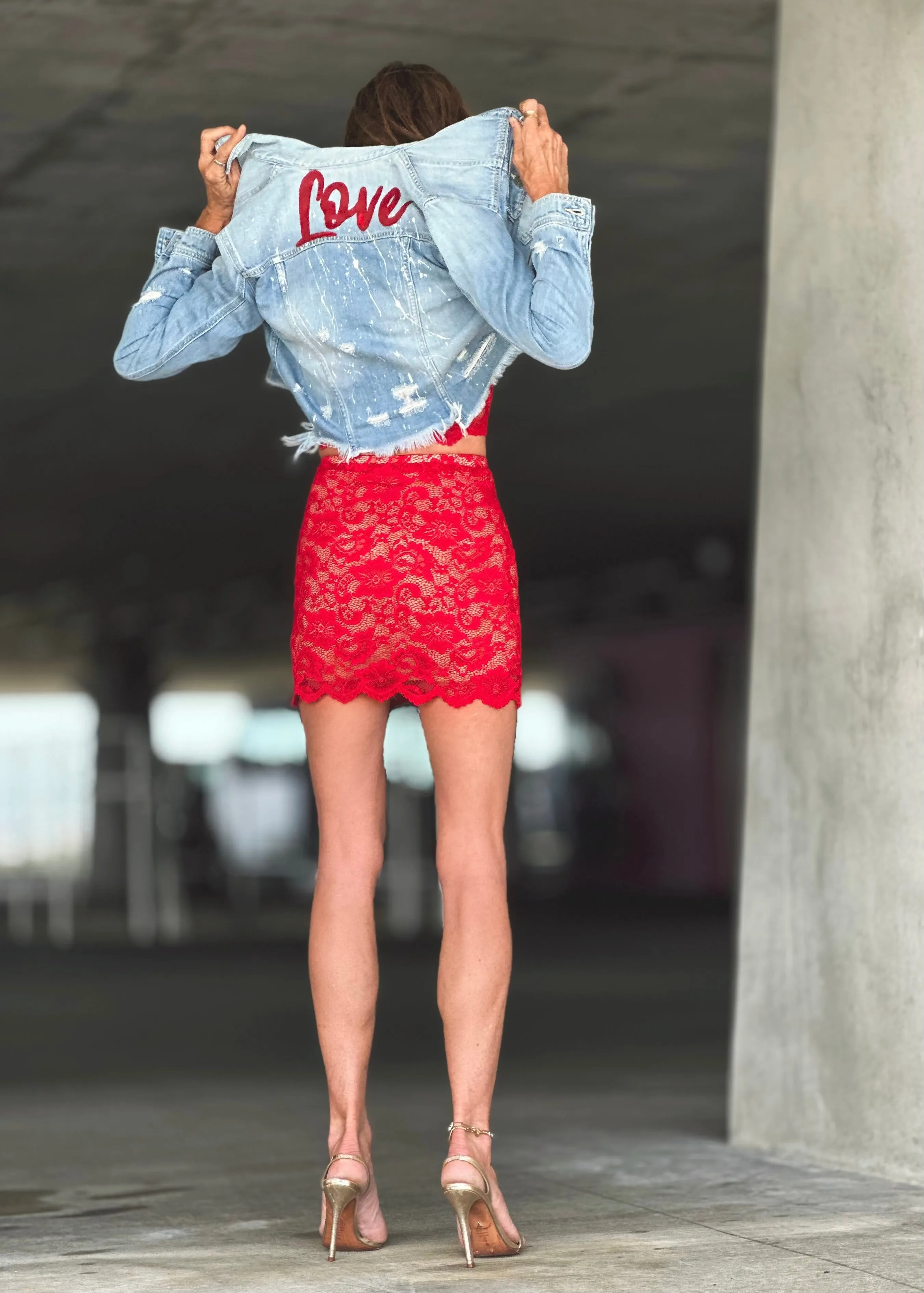 Love denim Jean Jacket washed blue