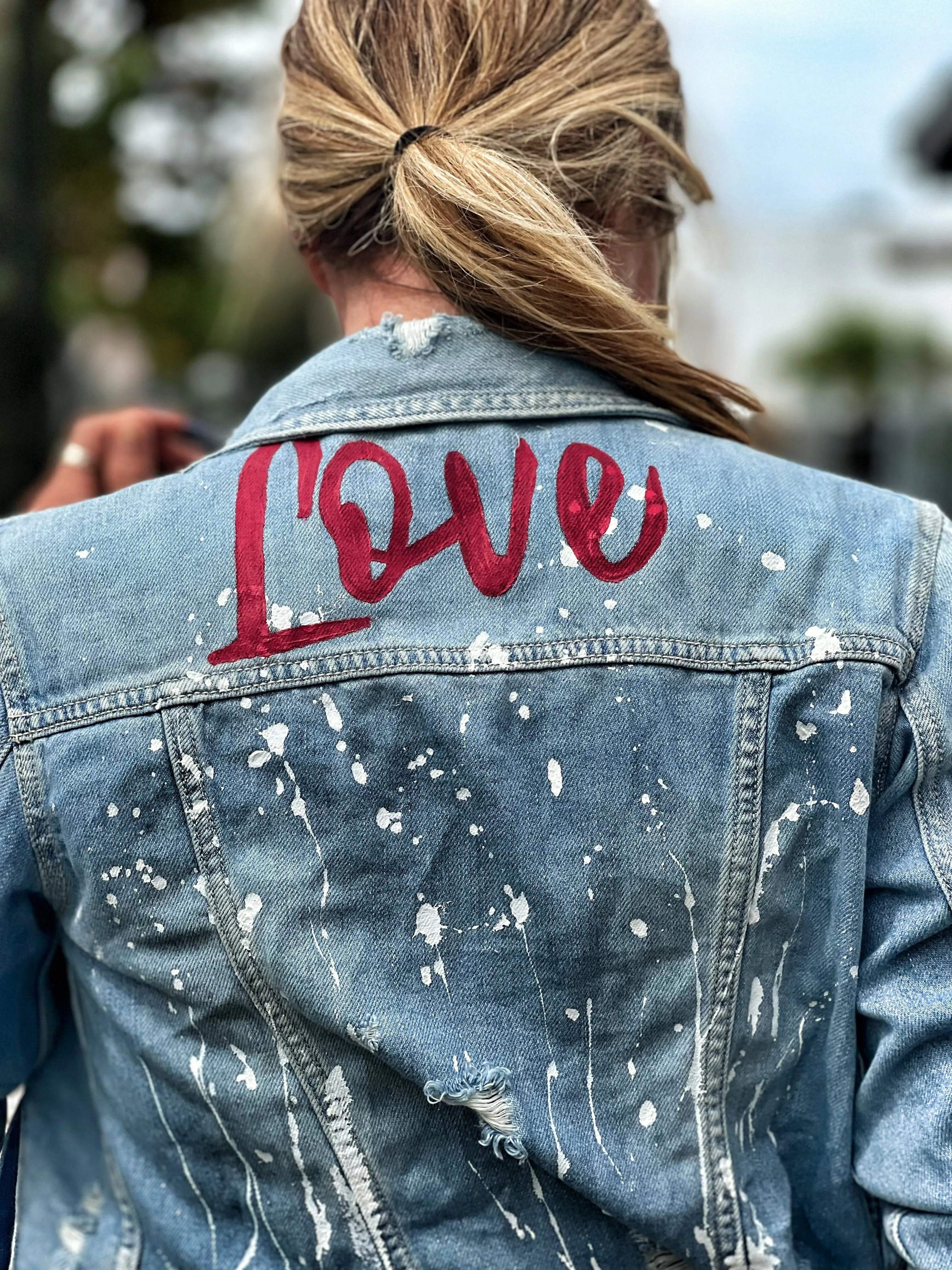 Love denim Jean Jacket washed blue