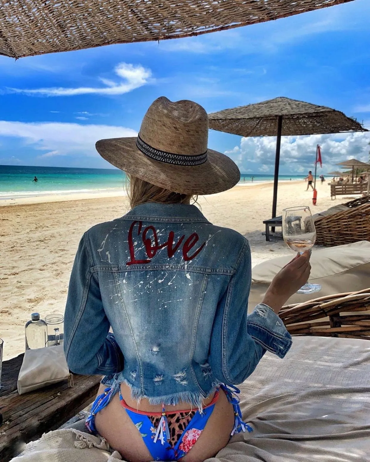 Love denim Jean Jacket washed blue