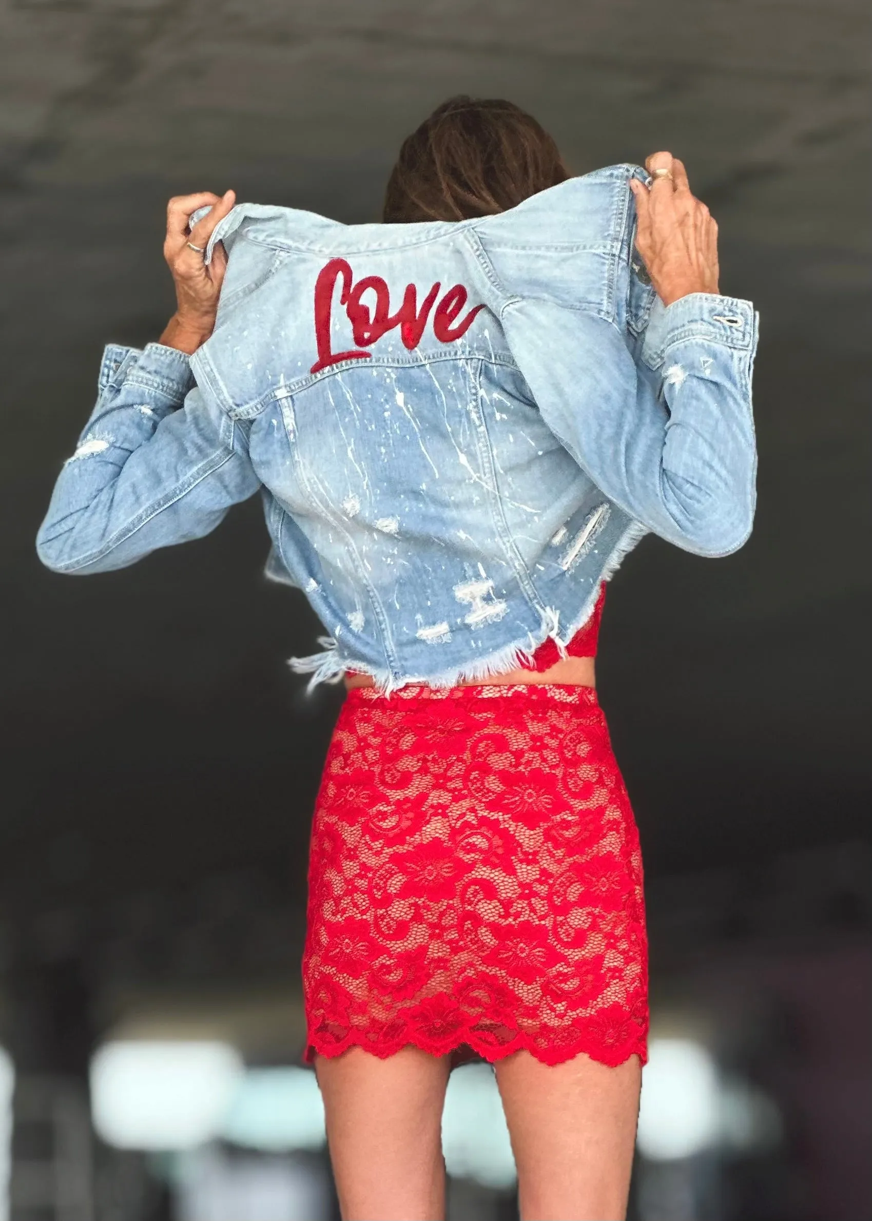 Love denim Jean Jacket washed blue