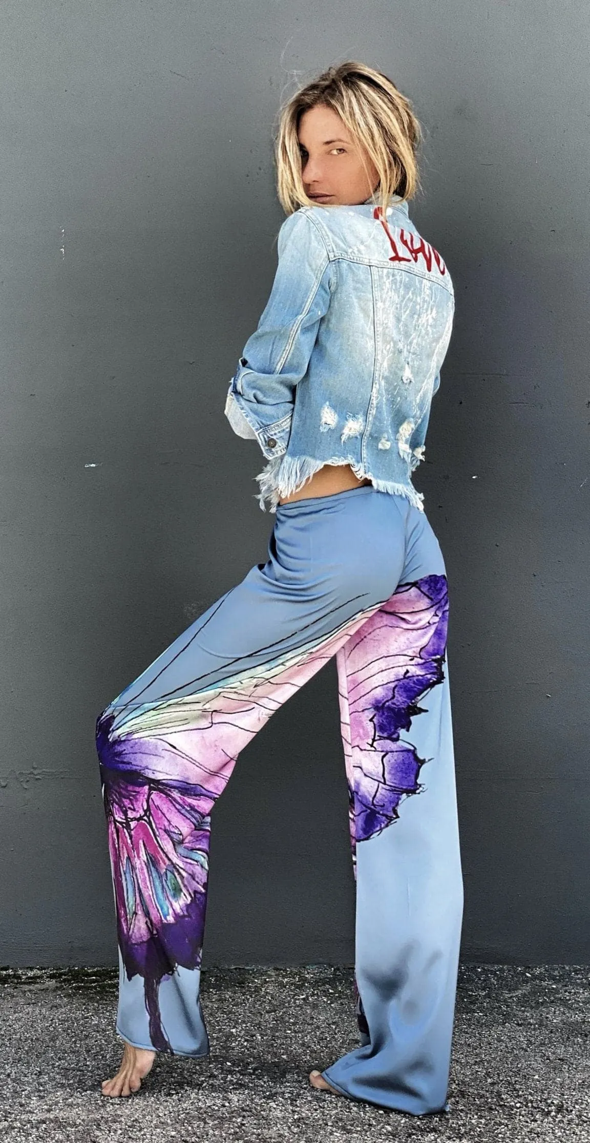 Love denim Jean Jacket washed blue