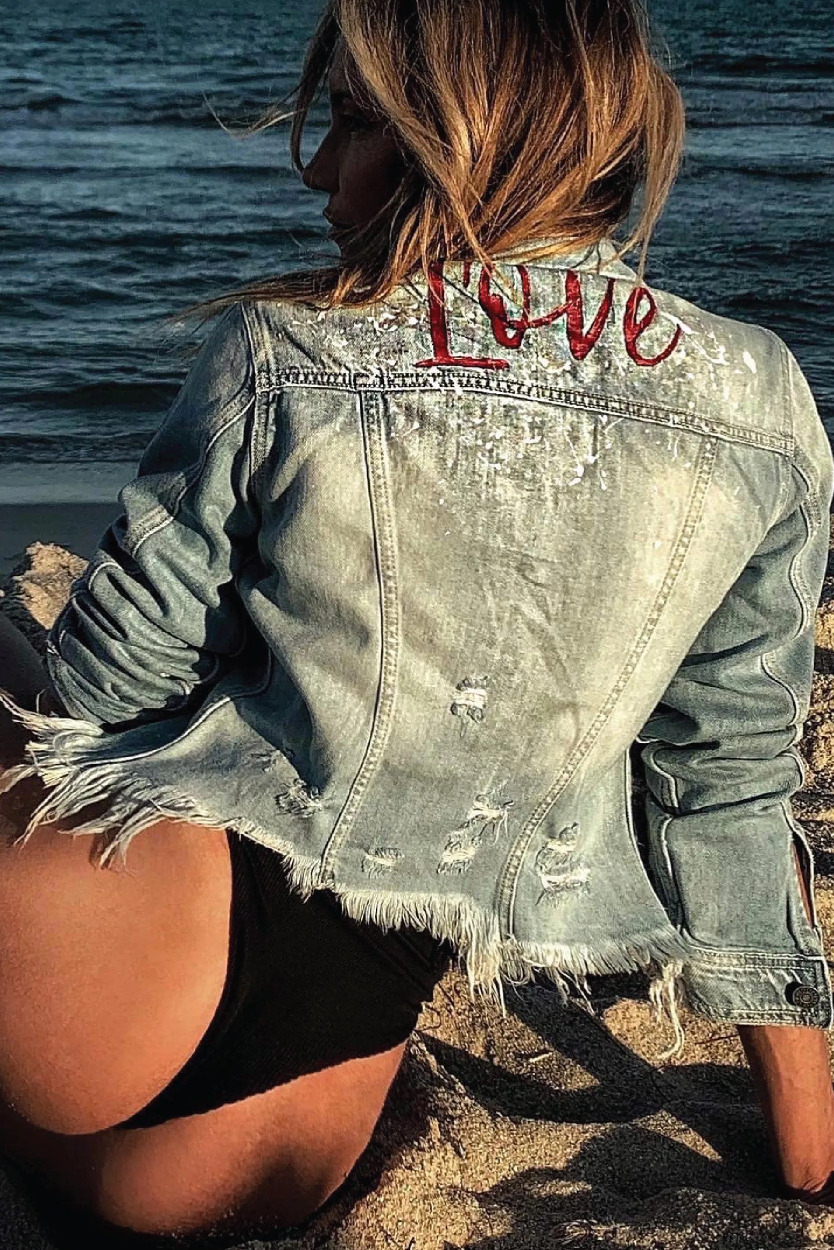 Love denim Jean Jacket washed blue