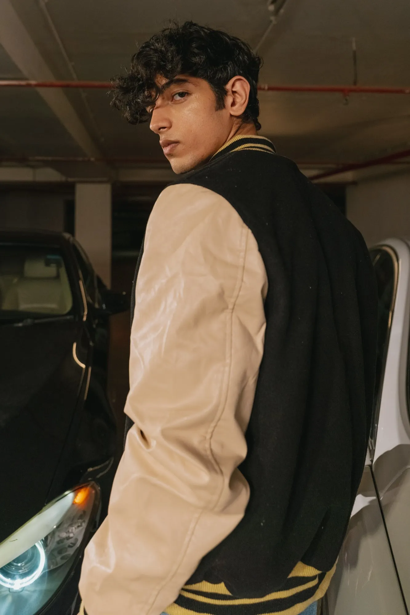 Men's Black Rising Varsity Jacket