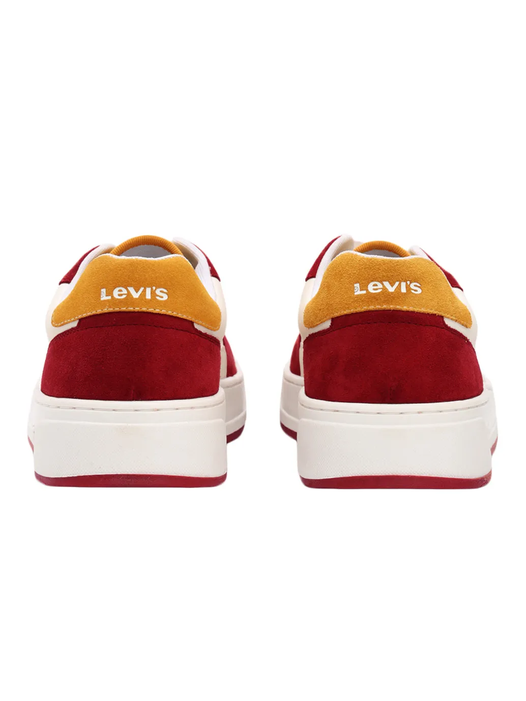 Men's Red Colorblock Sneakers