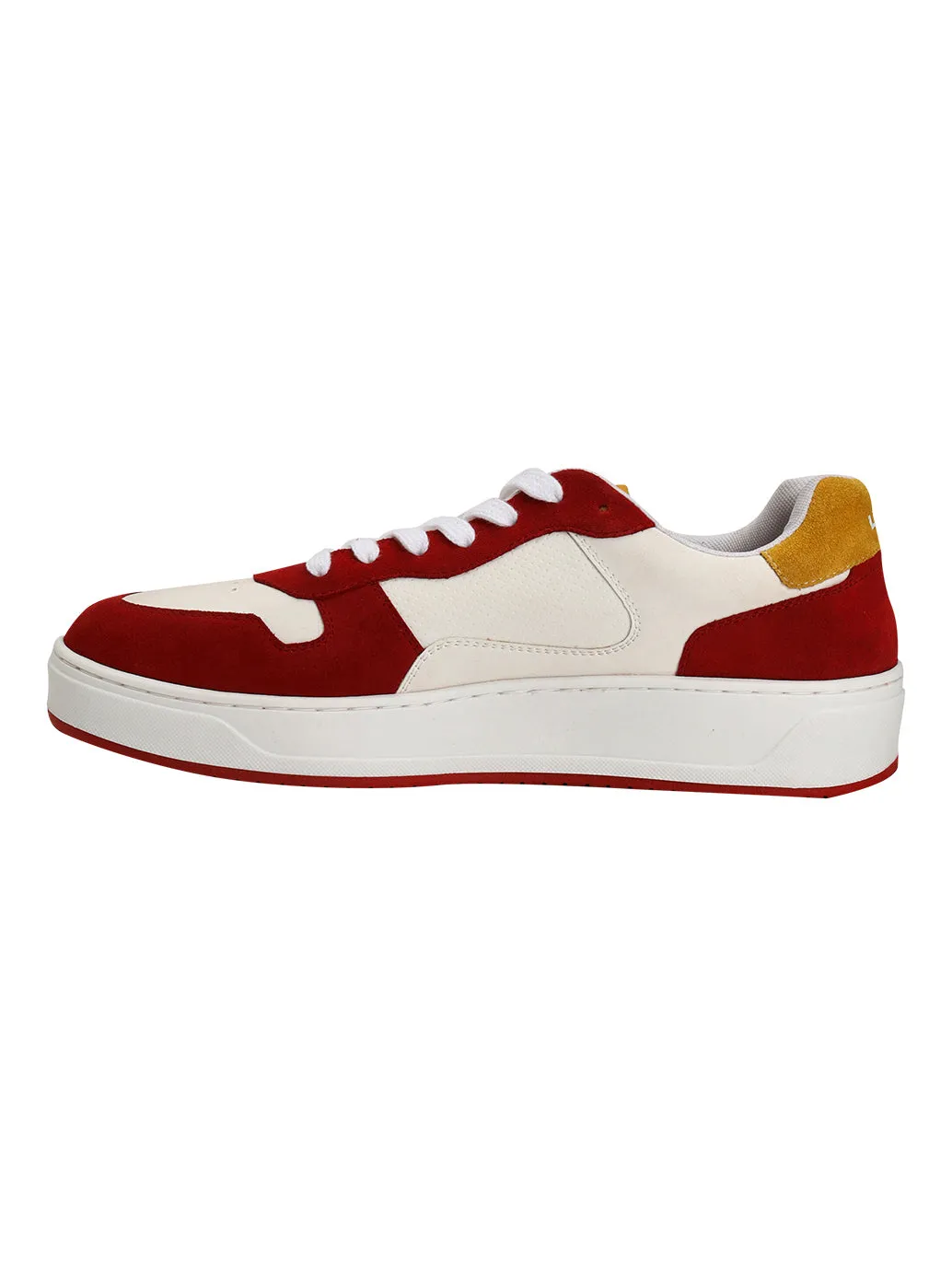 Men's Red Colorblock Sneakers