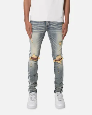 MNML X560 Skinny Glitter Denim Jeans Blue