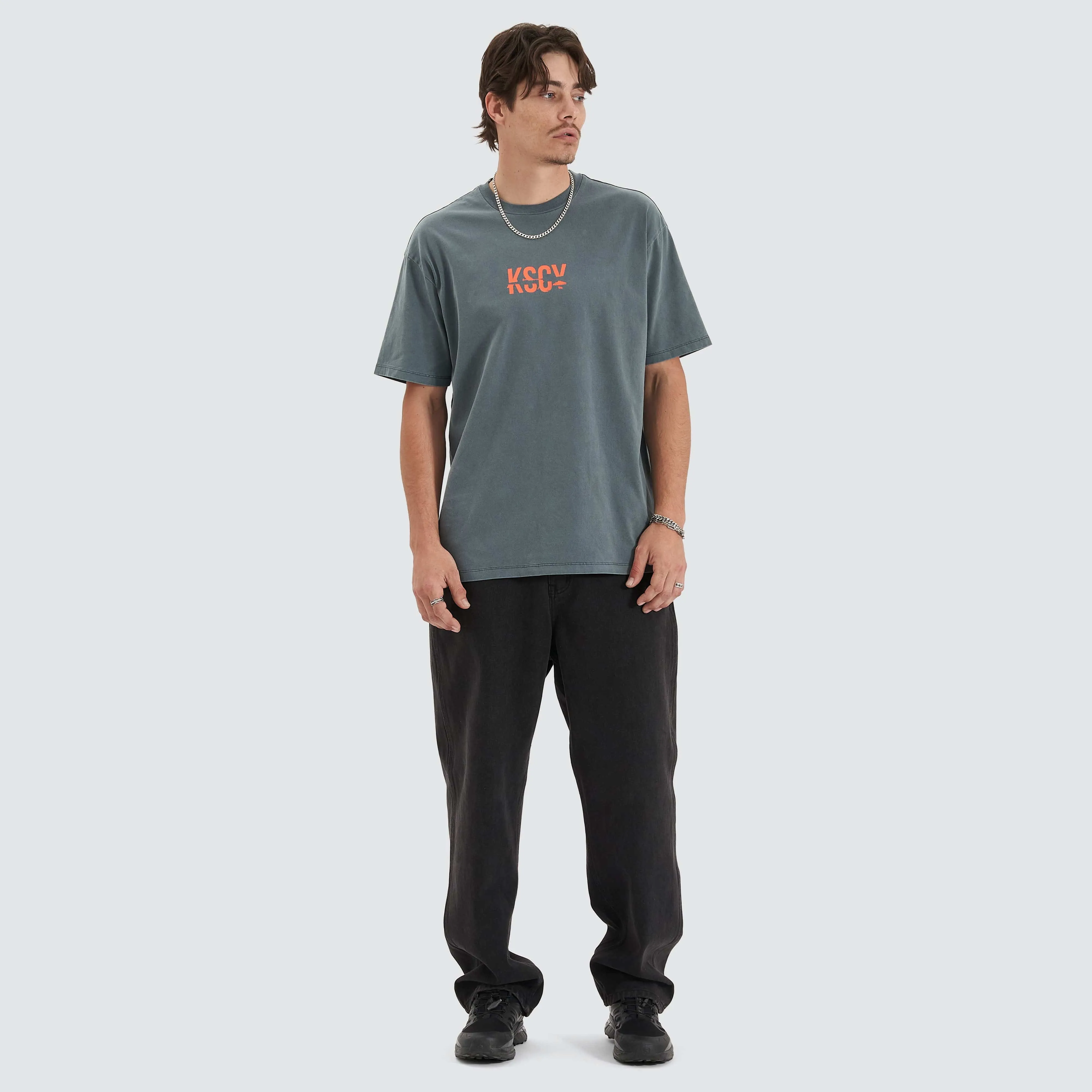 Mystic Quest Box Fit Tee Pigment Turbulence