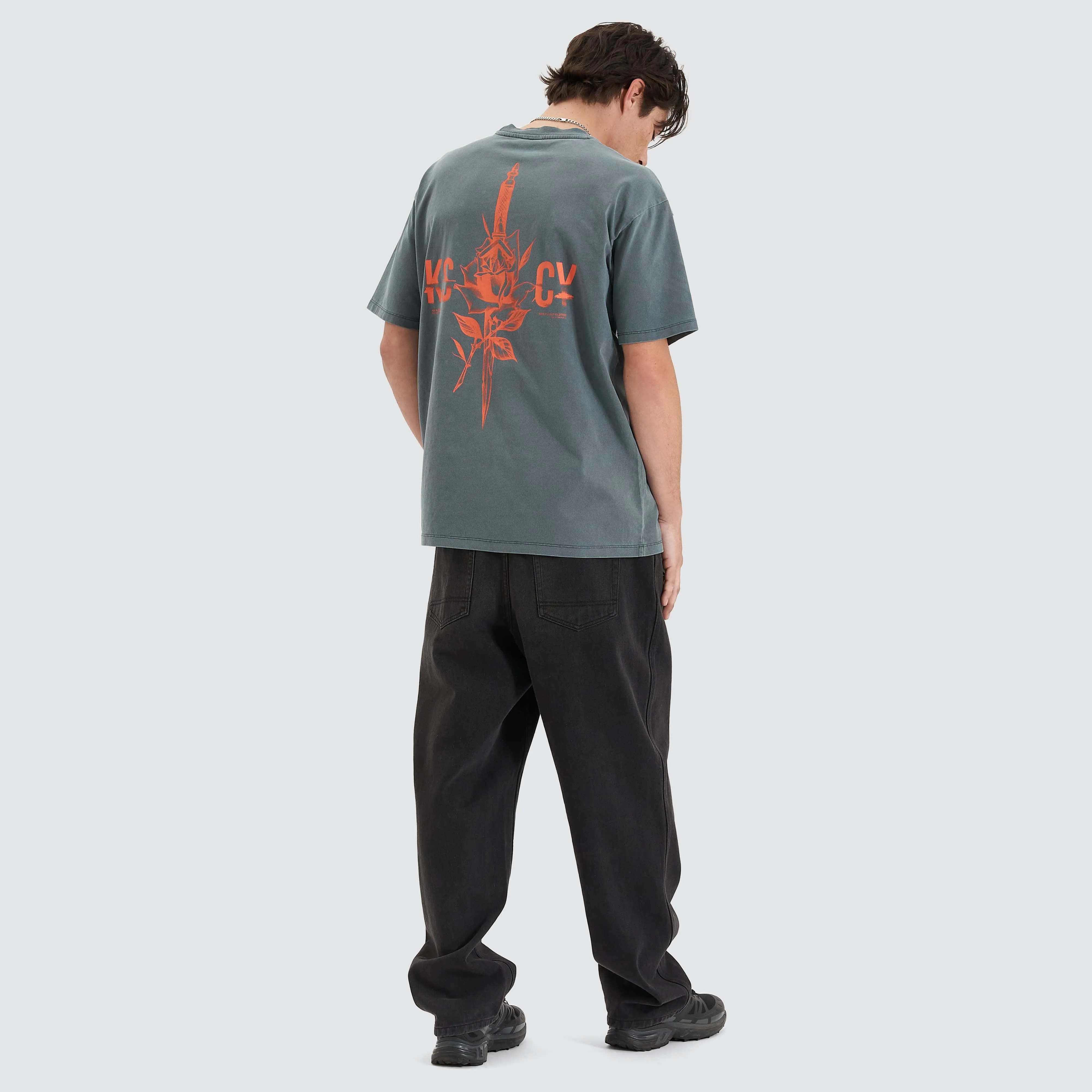 Mystic Quest Box Fit Tee Pigment Turbulence