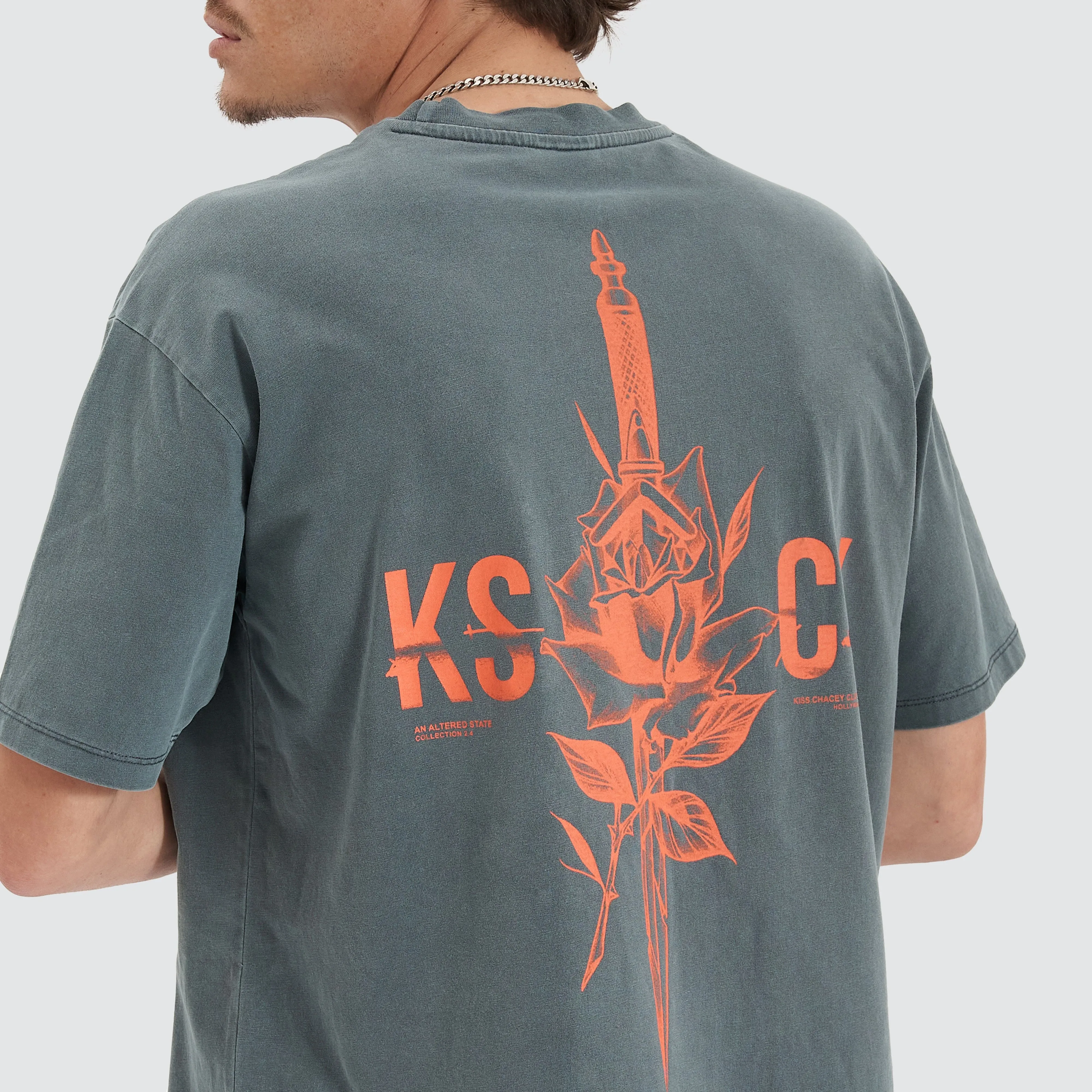 Mystic Quest Box Fit Tee Pigment Turbulence