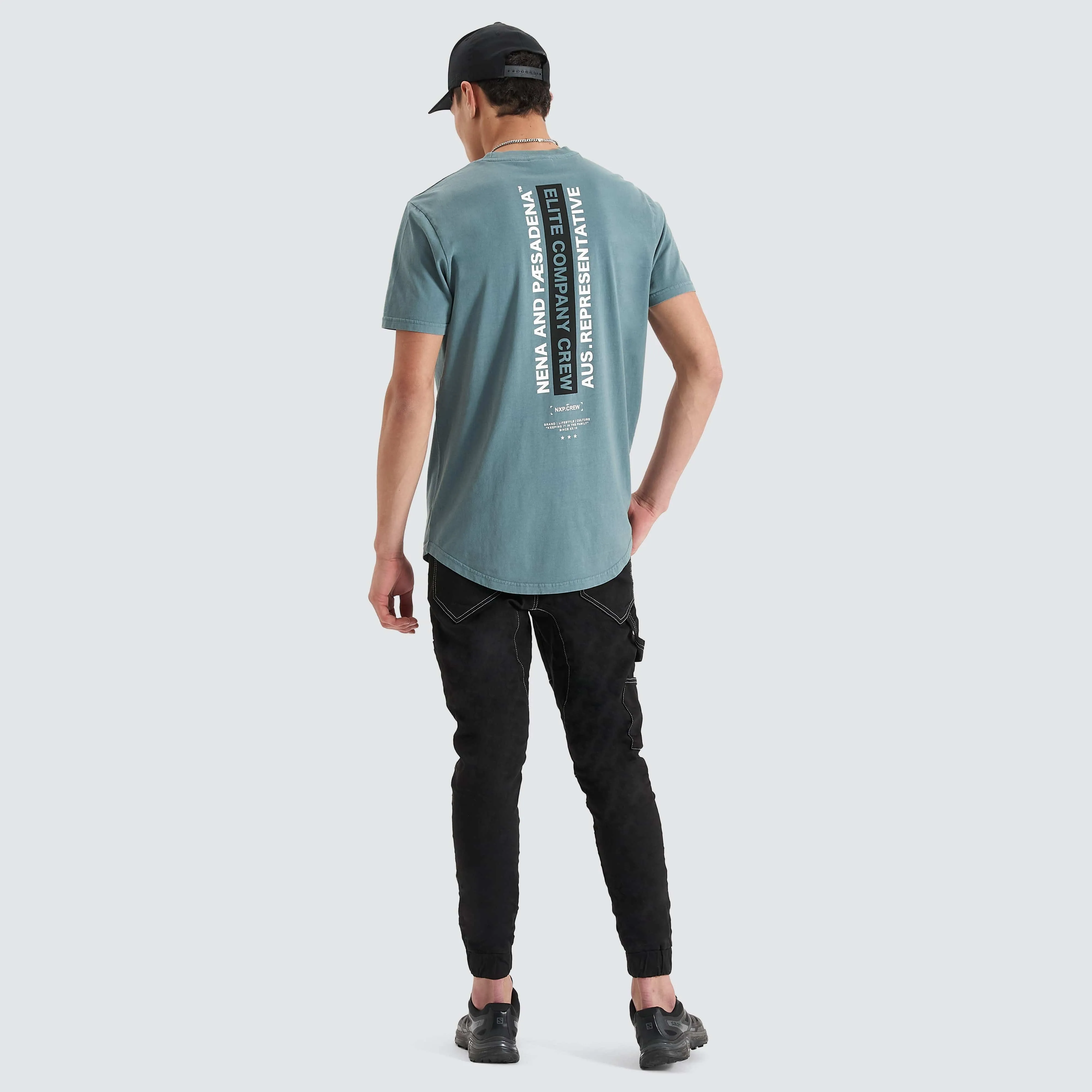 Nave Dual Curved Tee Pigment Goblin Blue