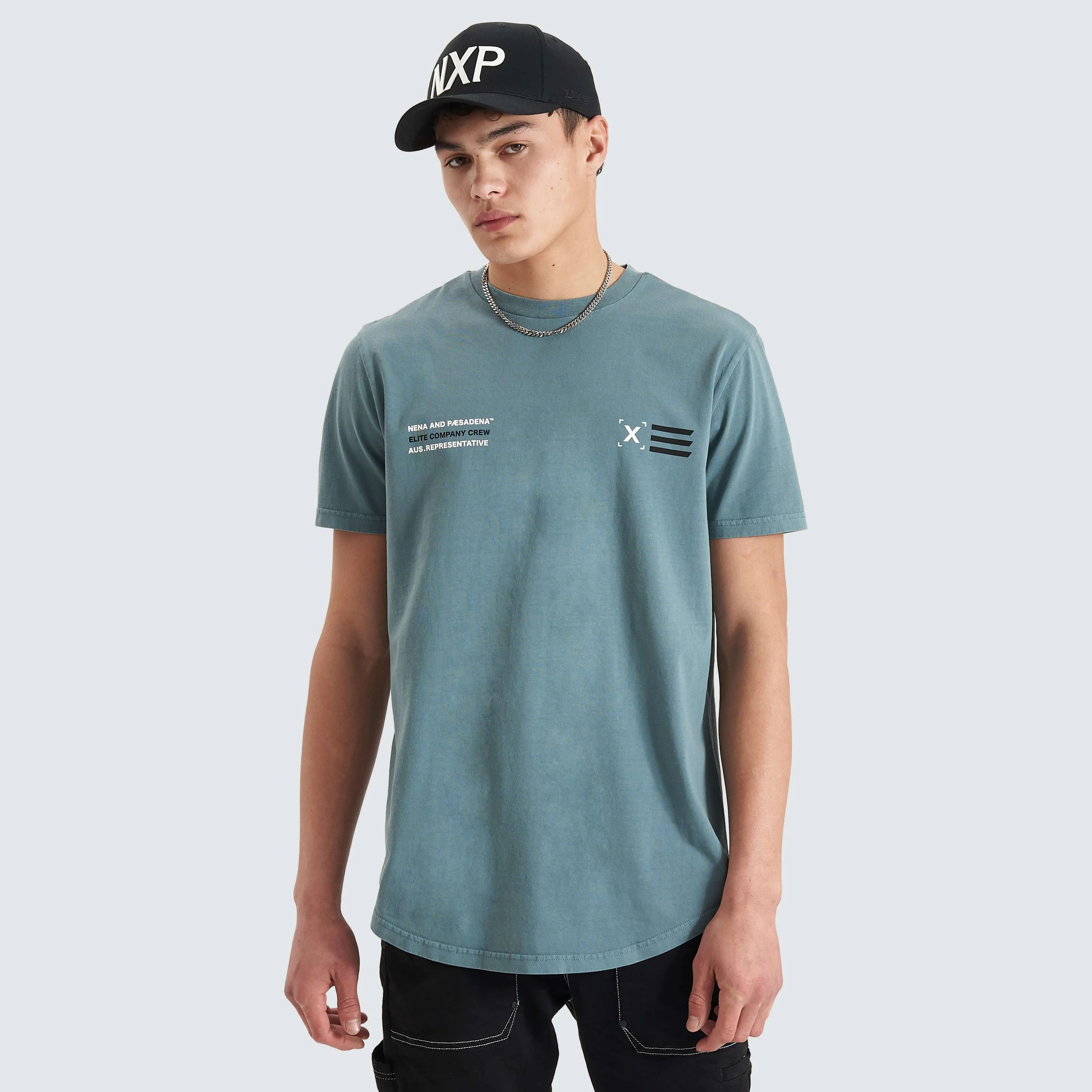 Nave Dual Curved Tee Pigment Goblin Blue