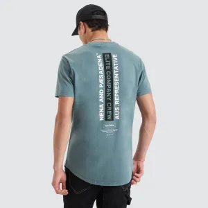 Nave Dual Curved Tee Pigment Goblin Blue