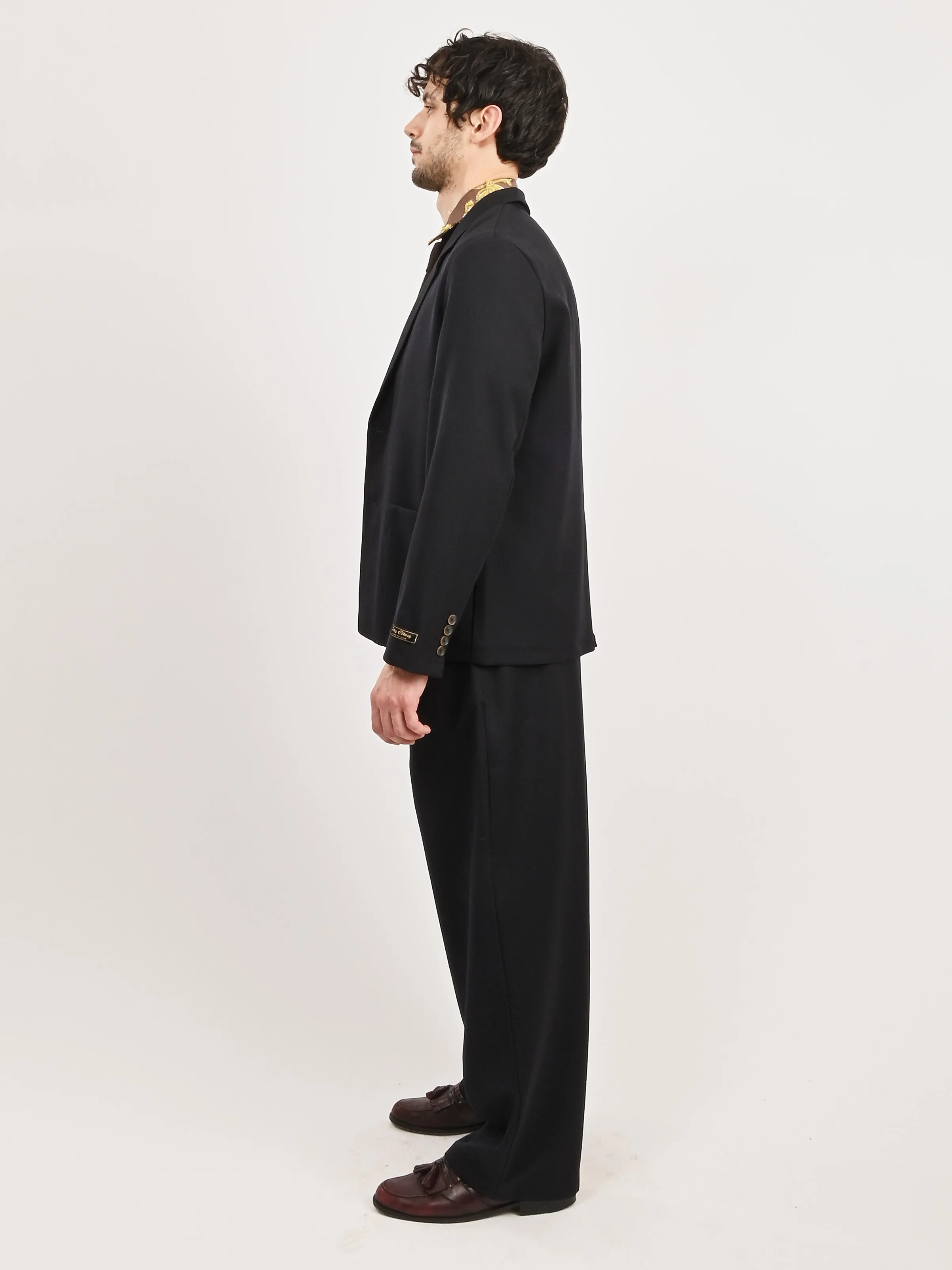 Navy Deconstructed Peak Blazer