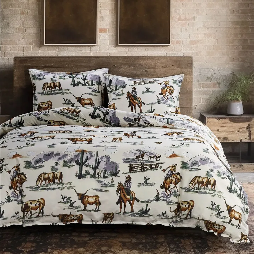 Ranch Life Reversible 3-Pc Comforter Set - Super King