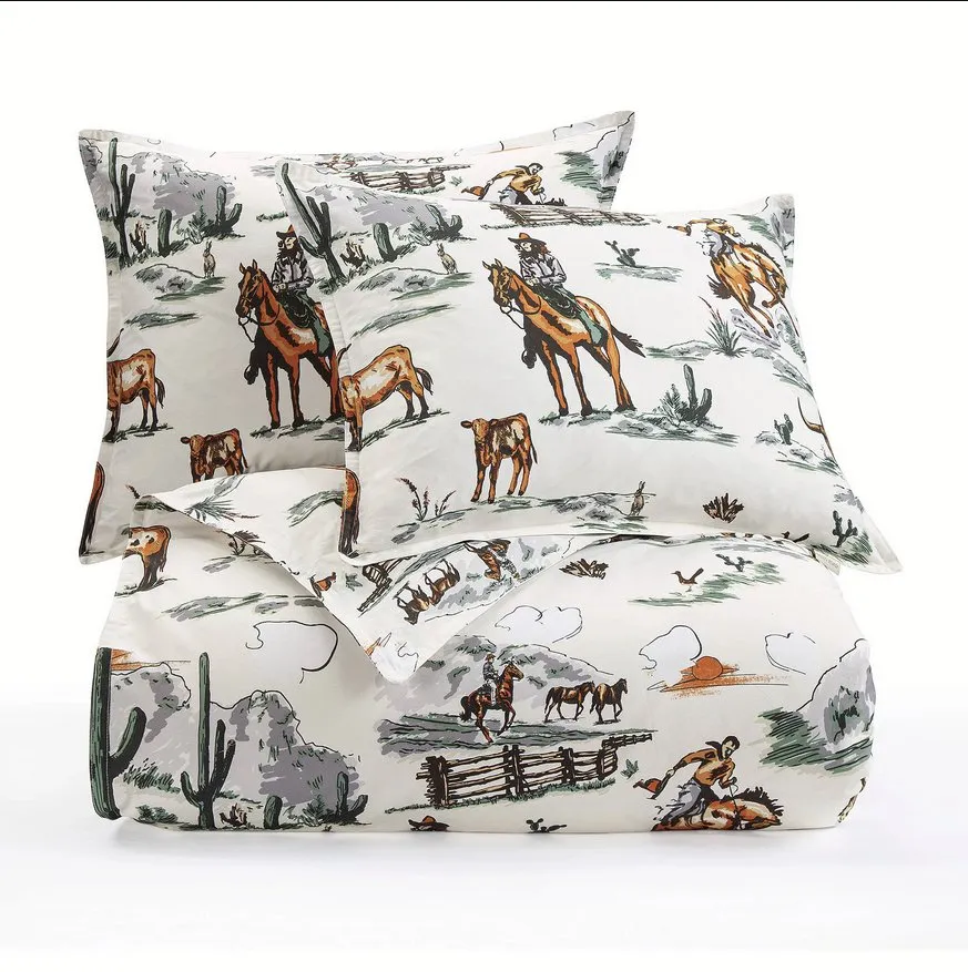Ranch Life Reversible 3-Pc Comforter Set - Super King