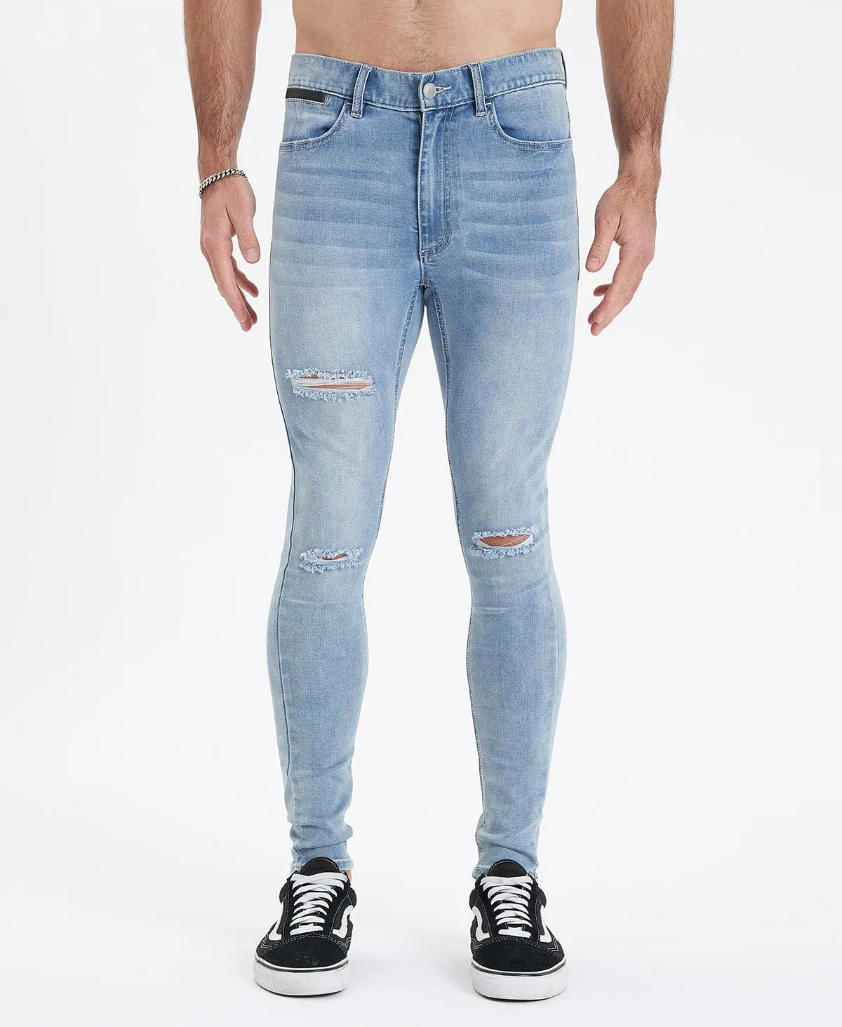Saint Ultrastretch Jeans Destroyed Bastille Blue