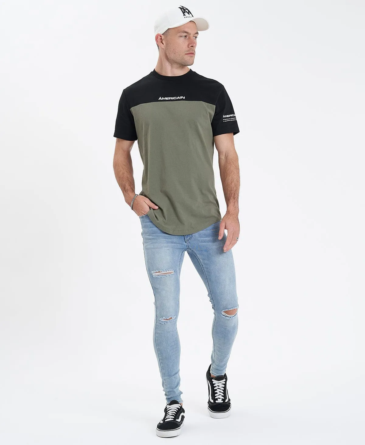 Saint Ultrastretch Jeans Destroyed Bastille Blue