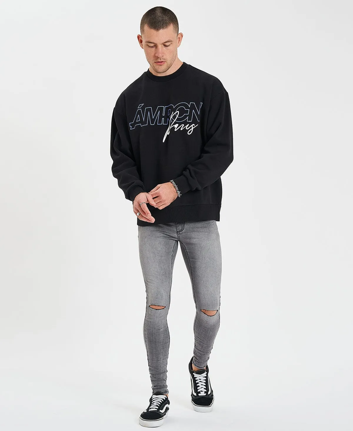Saint Ultrastretch Jeans Destroyed Gaillon Grey