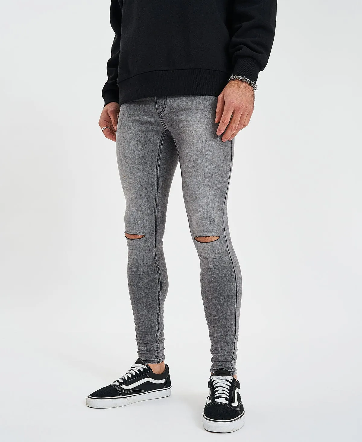 Saint Ultrastretch Jeans Destroyed Gaillon Grey