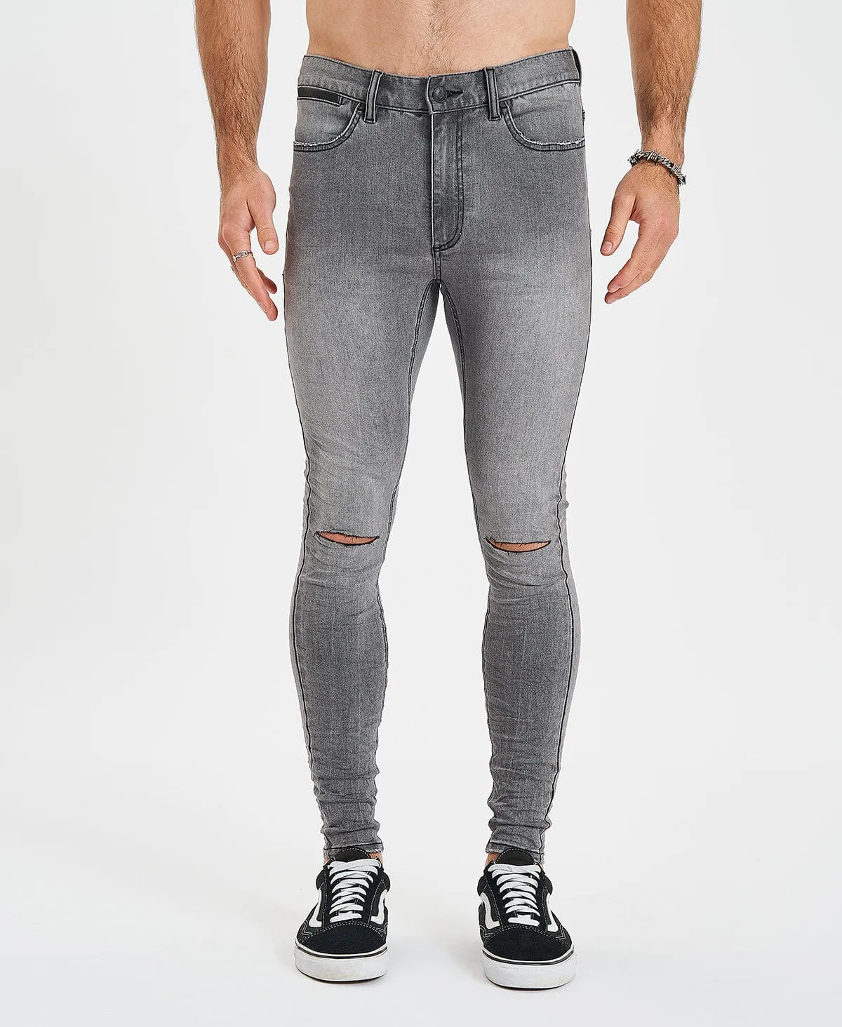 Saint Ultrastretch Jeans Destroyed Gaillon Grey