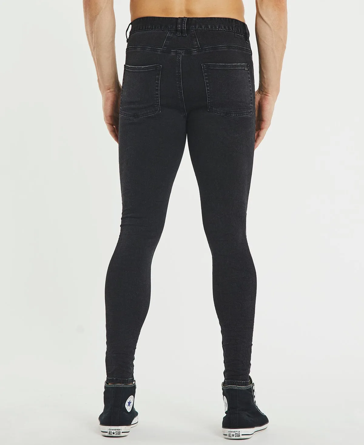 Saint Ultrastretch Jeans Destroyed Vintage Black