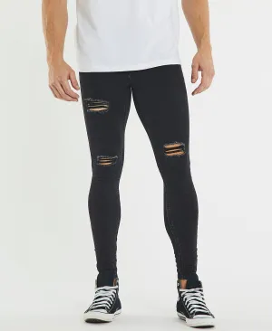 Saint Ultrastretch Jeans Destroyed Vintage Black