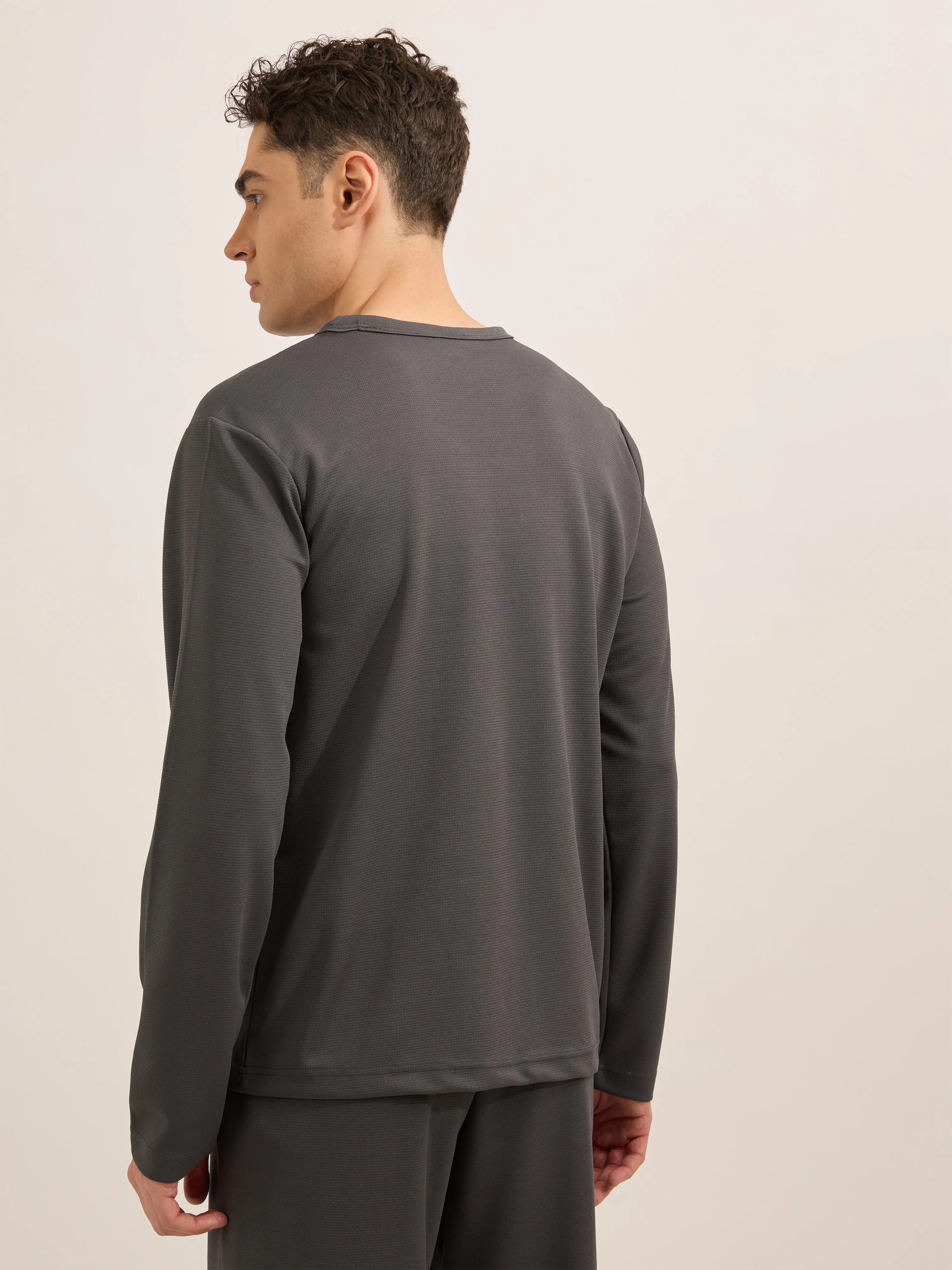 Slate Ride - Relaxed Fullsleeve Tshirt - Gray