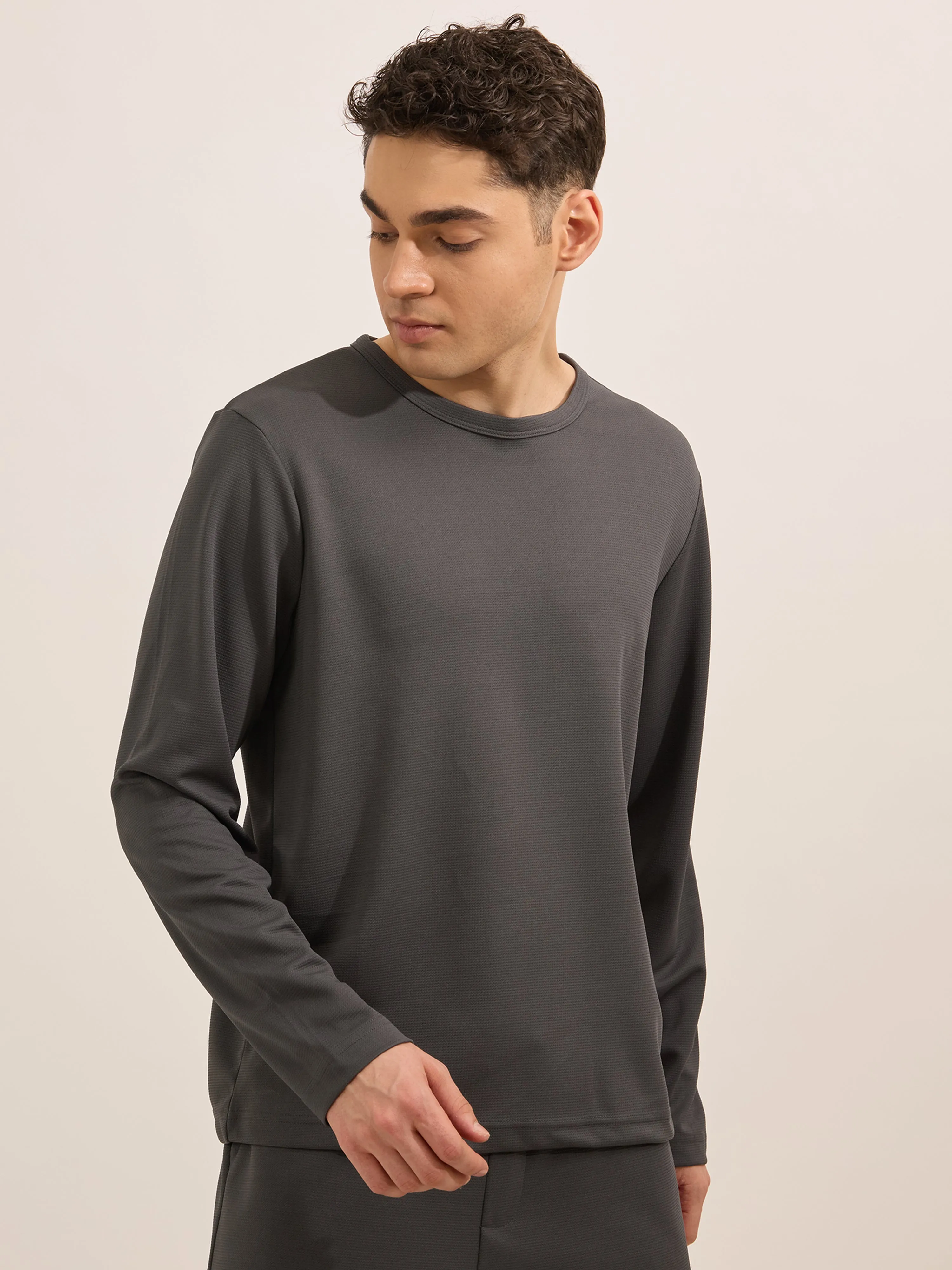 Slate Ride - Relaxed Fullsleeve Tshirt - Gray