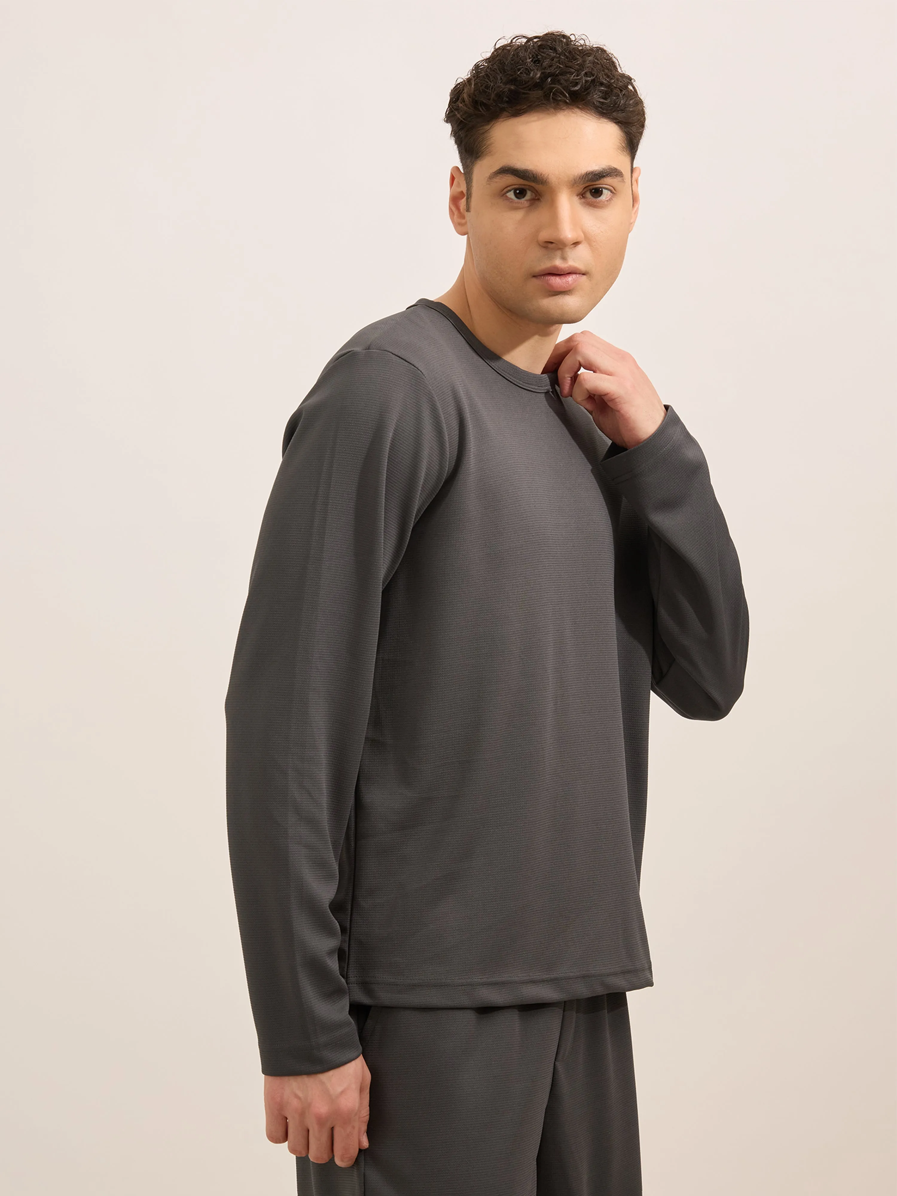 Slate Ride - Relaxed Fullsleeve Tshirt - Gray
