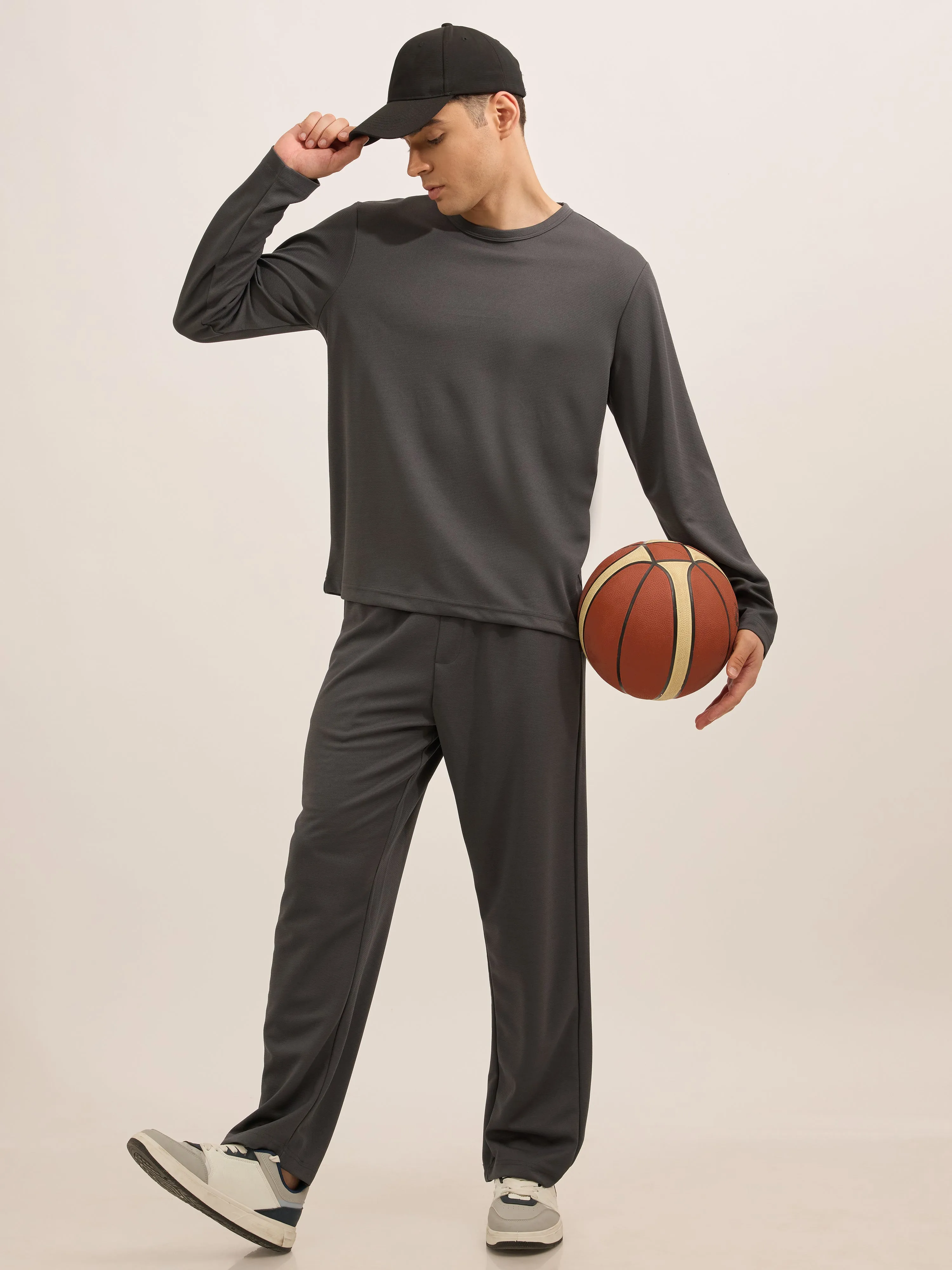 Slate Ride - Relaxed Fullsleeve Tshirt - Gray