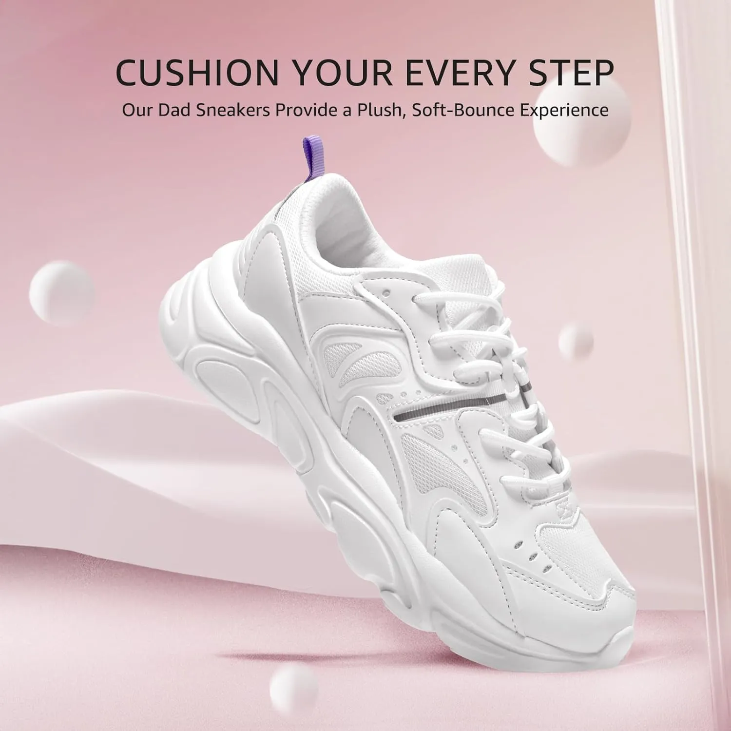 STQ Womens Chunky Sneakers Comfortable Walking Shoes with Arch Sopport