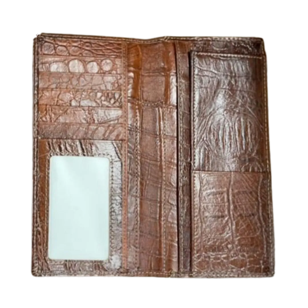 Top Notch Men's Alligator Print Concho Wallet